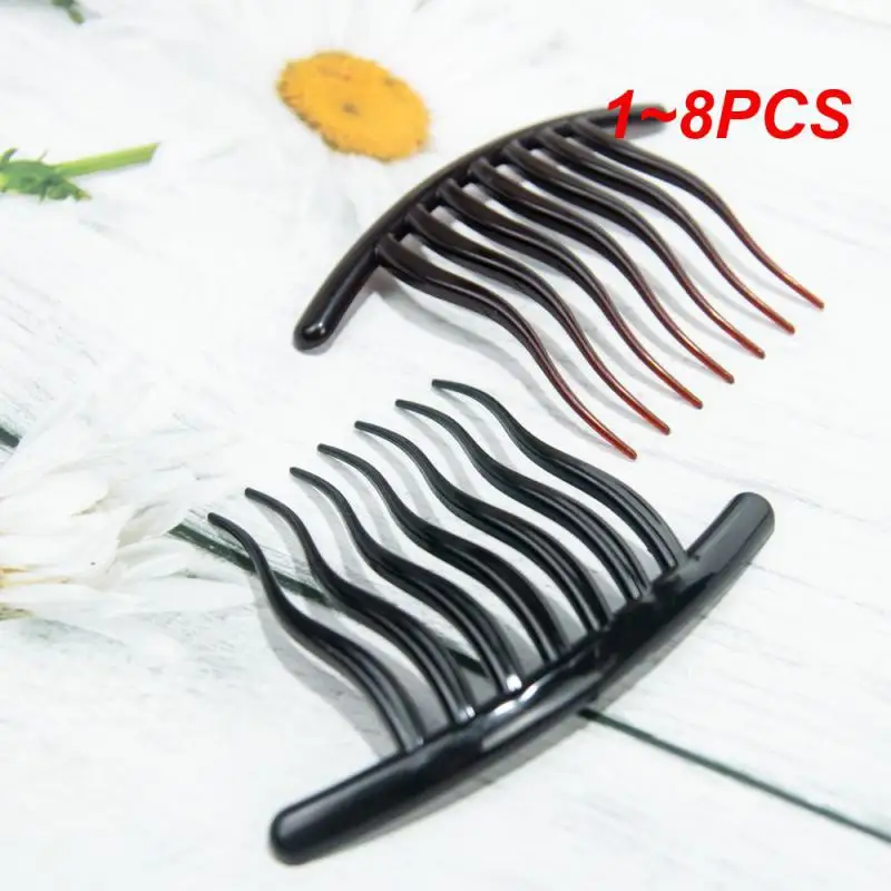 دبابيس شعر بلاستيكية للنساء ، مشبك تصفيف ، عصا رقيق ، صانع كعكة ، أداة تجديل ، حامل ذيل حصان ، إكسسوارات أمشاط ، 1-8
