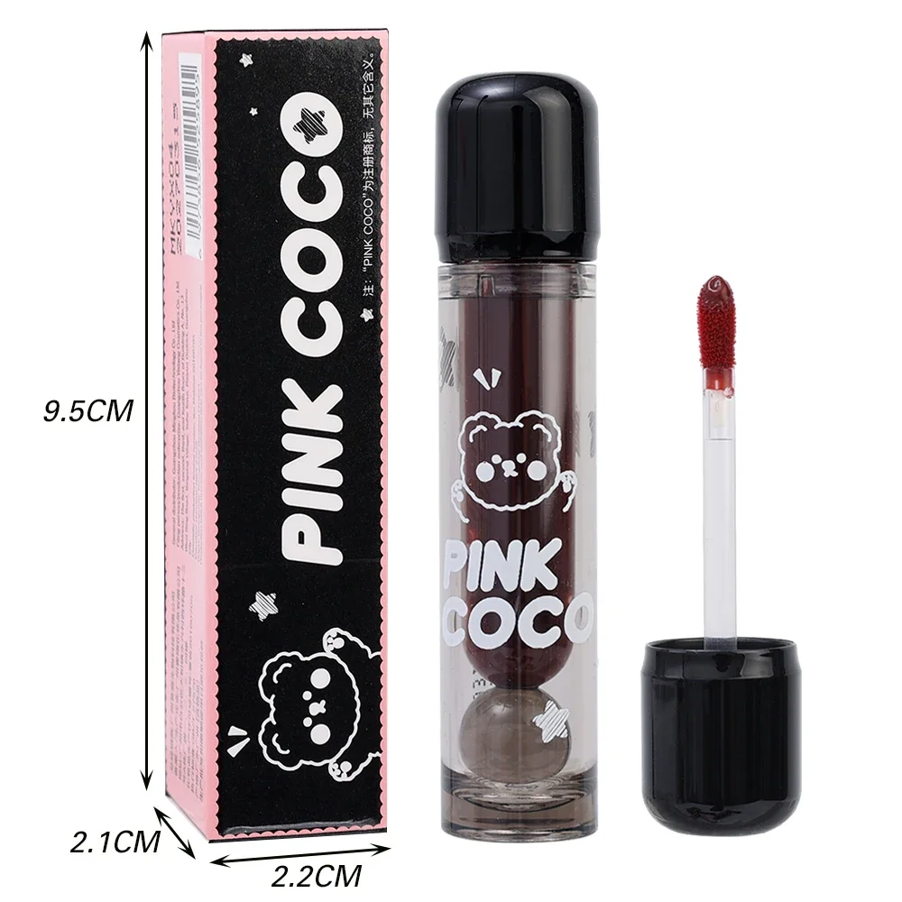 PINK COCO Punk jugo rojo brillo de labios espejo líquido de larga duración impermeable hidratante Sexy labio rellenador lápiz labial cosméticos para labios