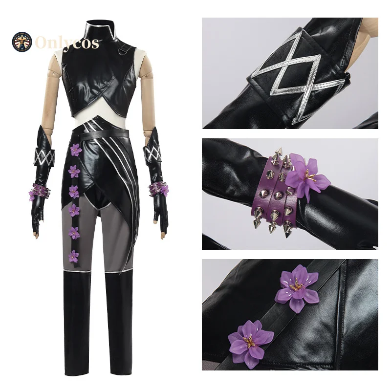 أزياء KPop Demon Hunters Zoey/Rumi/Mira التأثيرية مجموعة كاملة زي لعب الأدوار أزياء حفلات الهالوين كرنفال للنساء والأطفال