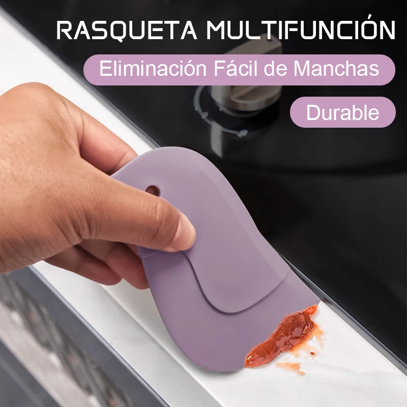 Raspador de cocina Penguin: limpiador ASA antiarañazos para manchas de vidrio, sartenes y fregadero | Agujero para colgar incorporado | Aparato de utilidad de cocina