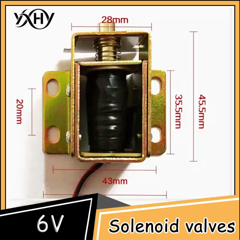 

1pcs Safe solenoid solenoid valve suction electronic password safe accessories 6v electronic door lock universal accessories
