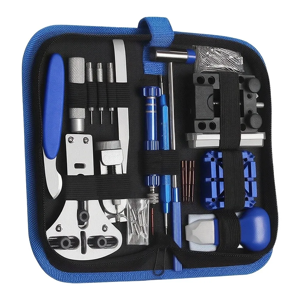 185 pcs Watch Repair Tool Kit Compatible with Most Watch Brands Includes Spring Bars Tweezers and Screwdrivers