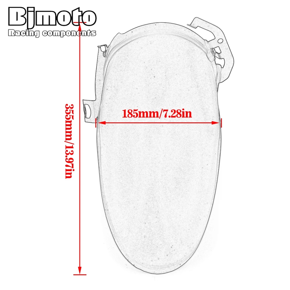 Motorcycle Rear Tire Hugger Fender Mudguard Splash Cover Guard for Ducati Scrambler 800 2015 2016 2017 2018 2019 2020 2021 2022 - Image 6