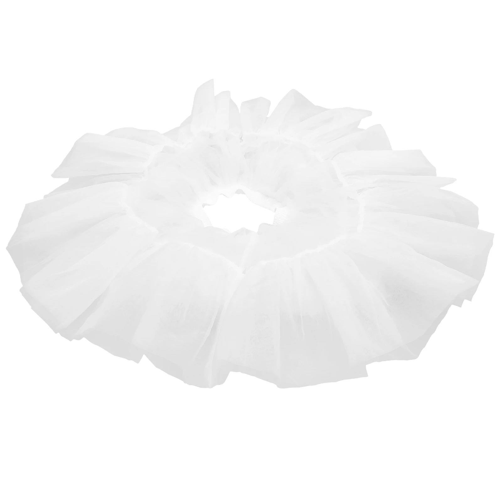 

Elastic White Skirt Hoopless Petticoat For Cosplay Dance Ballet Jazz Tap Costume Party Dress Favors