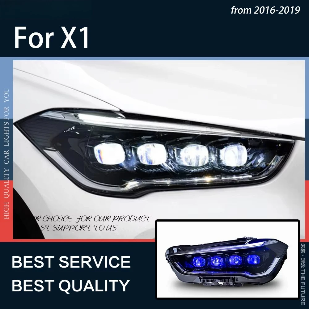 Car Lights for X1 2016-2020 F48 F49 LED Dynamic Headlight DRL Fog Lamp Turn Signal Low Beam High Beam Projector Lens Accessories