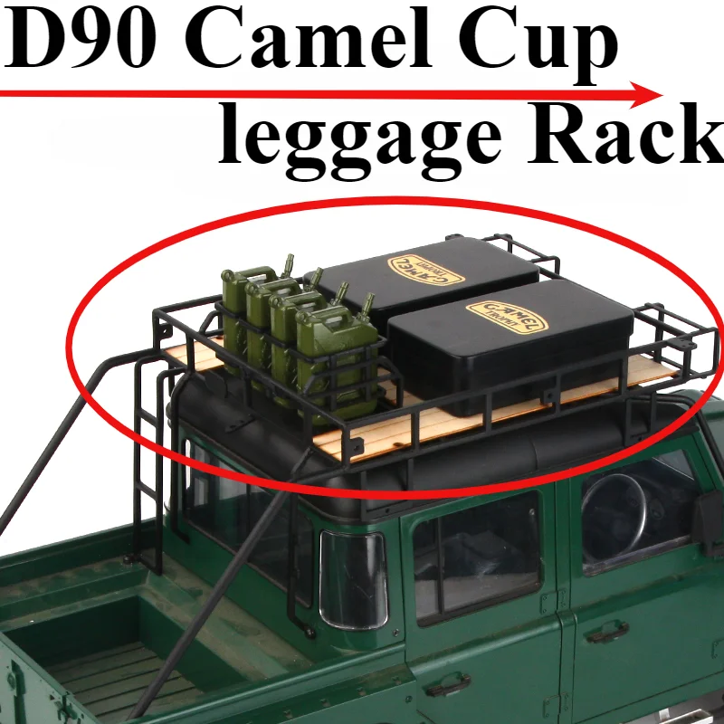 

D1RC Pickup Version Hard Shell Roof Metal Luggage Rack for 1/10 RC Crawler Car RC4WD D90 Jingguan D110 Camel Cup