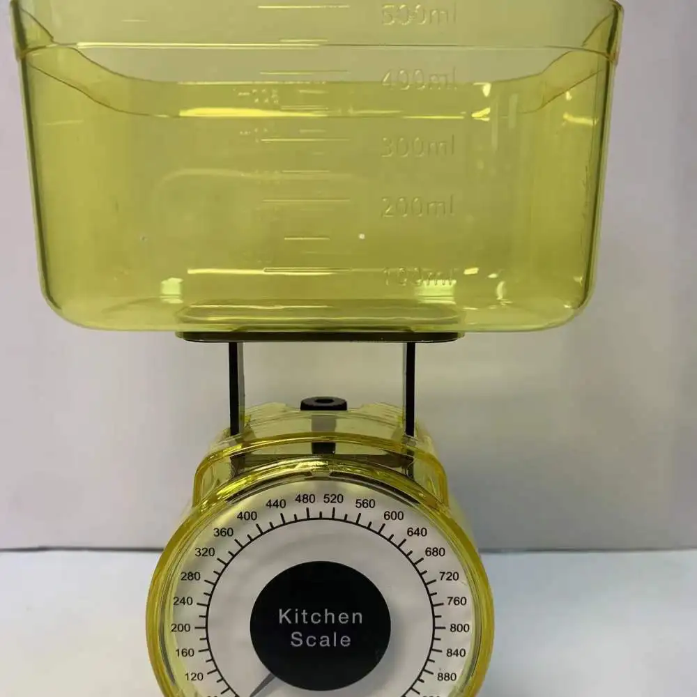 Manual Food Scale Mechanical Spring Weight Balance Baking Kitchen Tool Removable Bowl Tray Household Cooking Ingredient Meter