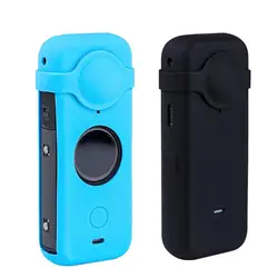 For Insta360 X2 Body Silicone Case Cover Protector For Insta360 X 2 Soft Cover Shell Dustproof Lens Panoramic Camera Caps