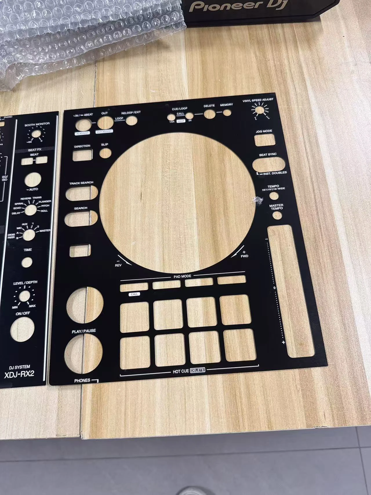 Pioneer  XDJ-RX2    xdjrx2 All-in-one Machine Complete Set of Aluminum Panels (hard Board Not Film)