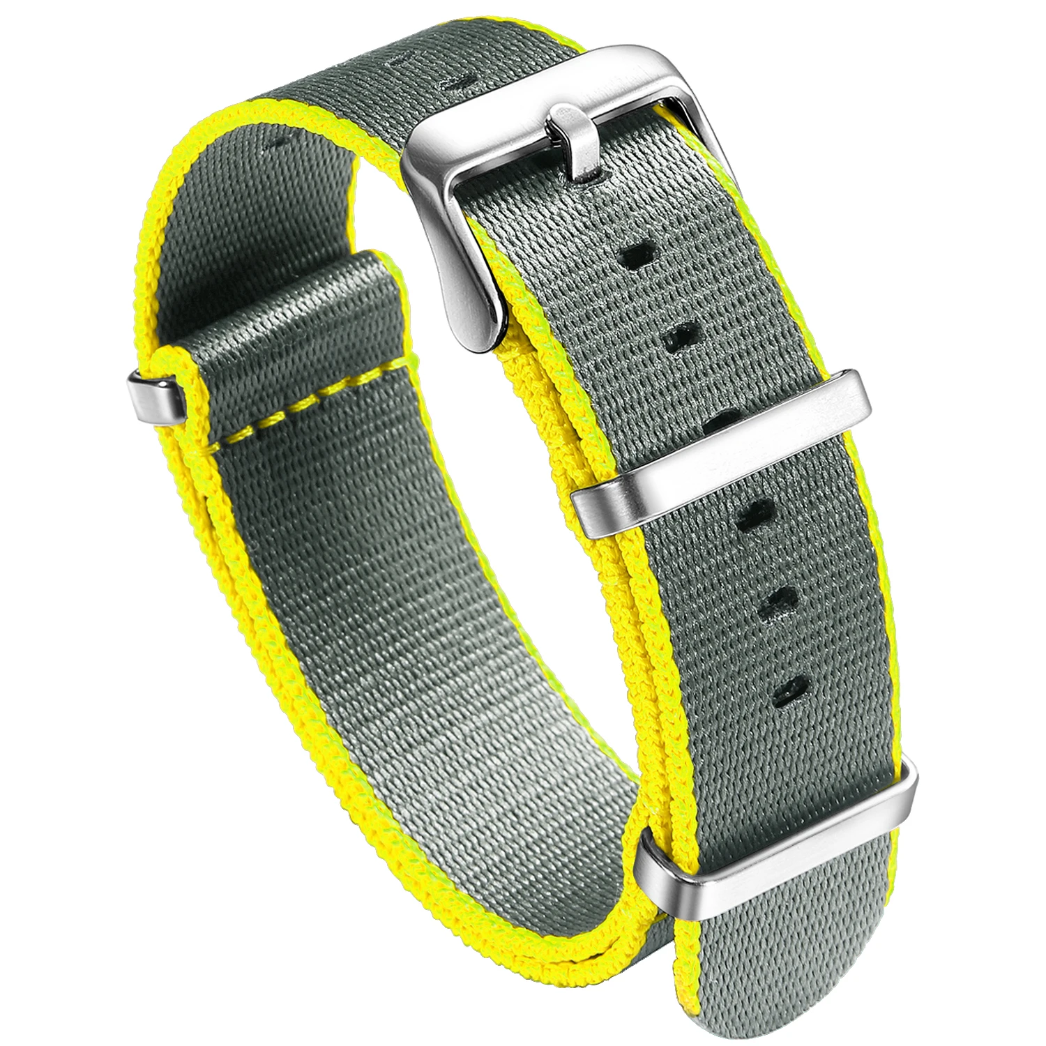 Nylon-Uhrenarmband, 20 mm, 22 mm, bequeme Uhrenarmbänder, Schlaufe, militärisch, waschbar, für Herren-Uhrenarmbänder