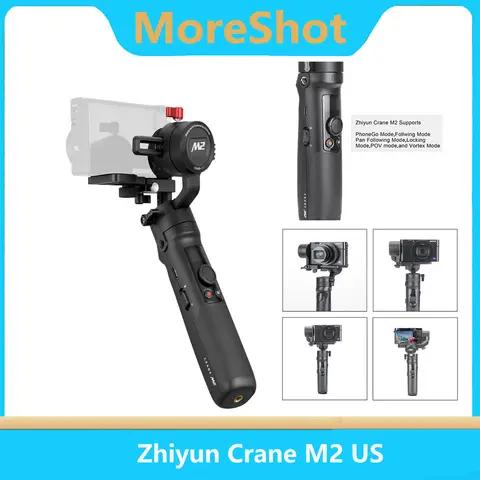 Zhiyun Crane-M2 3-Axis Déterminer GimRhStabilisateur pour Appareils Photo Sans Miroir Smart Phone et Action Cam