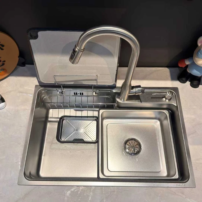 Large Capacity Kitchen Sinks Durable Stainless Steel Kitchen Sinks Does Not Rust Home Improvement Lavelli Da Cucina ZY40SC
