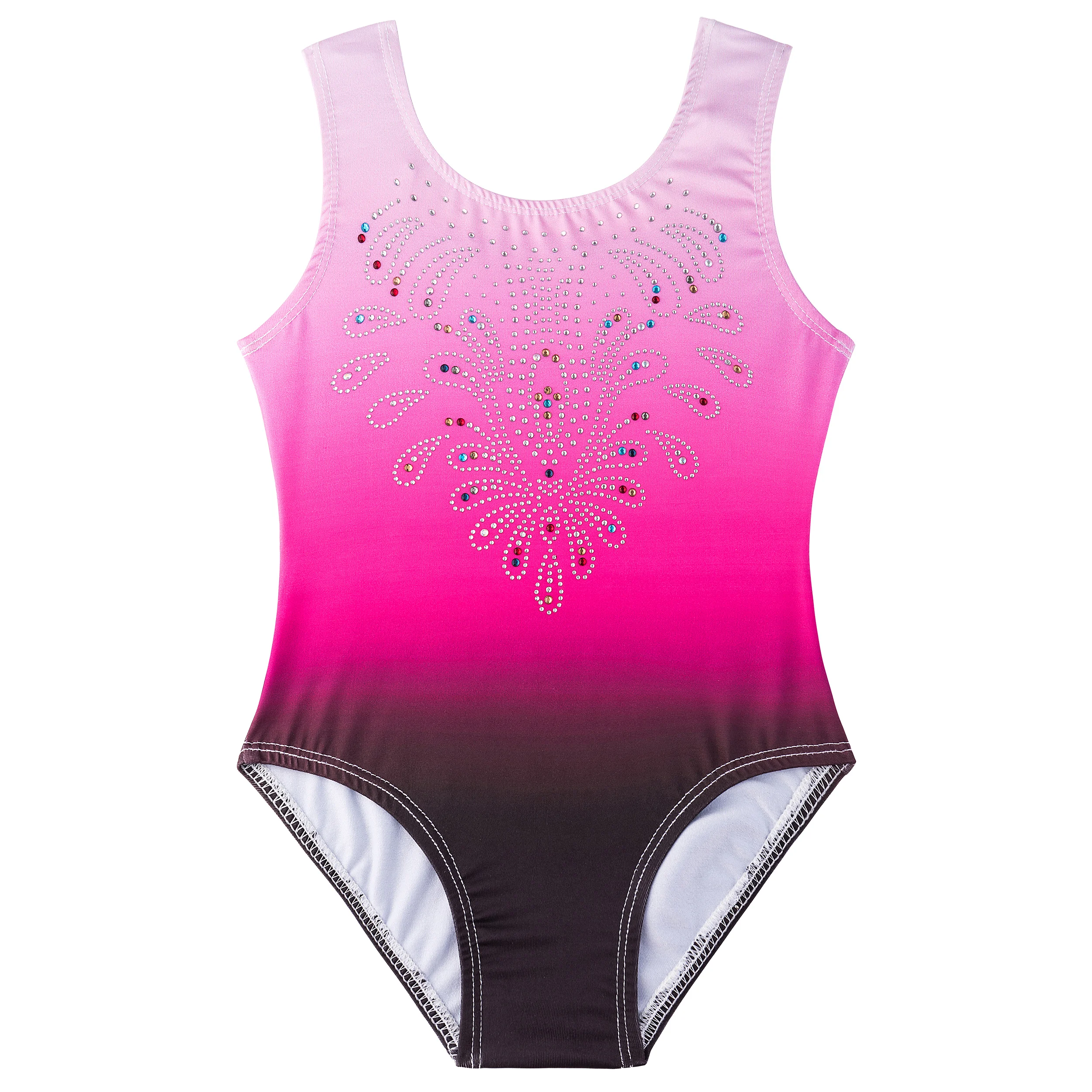 Gymnastics Leotards for Girls Dance Ballet One Piece Shiny Diamond