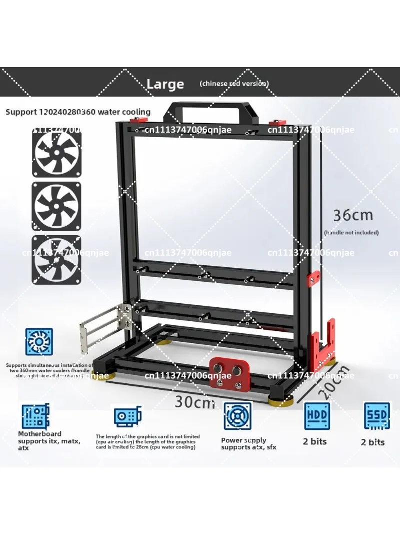 banc-de-test-pc-a-chassis-ouvert-vertical-compatible-cartes-meres-atx-itx-avec-support-pour-refroidissement-liquide