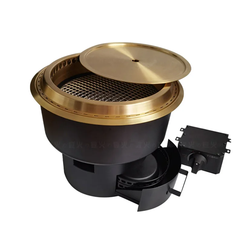 Stainless Steel Butane Restaurant Commercial Hibachi Indoor Gas BBQ Grill Smokeless