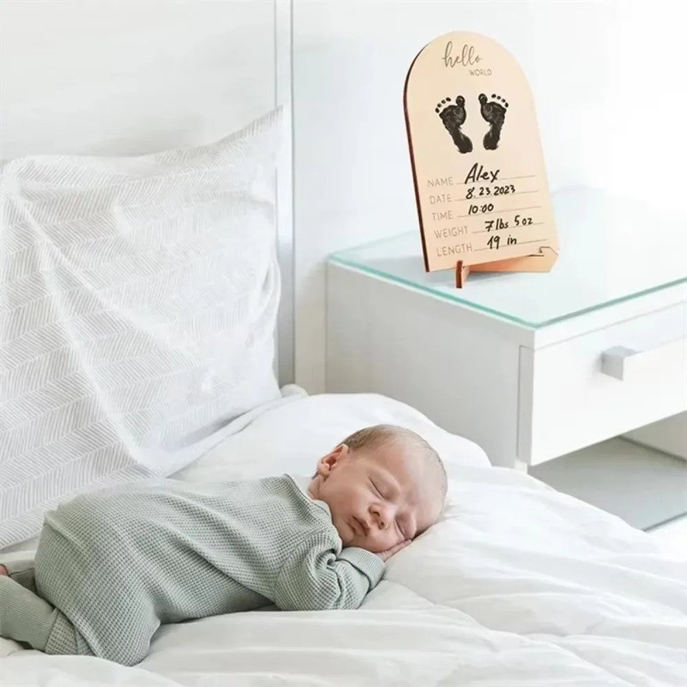 Wooden Stands Baby Ultrasound Frame Maternity Gift Rustic Sonogram Picture Frame Stable with Clip Display Frame Newborn Birth