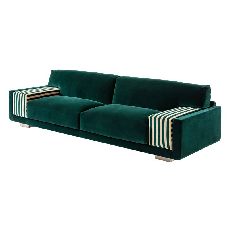 Modello camera hotel villa moderno semplice divano per tre persone