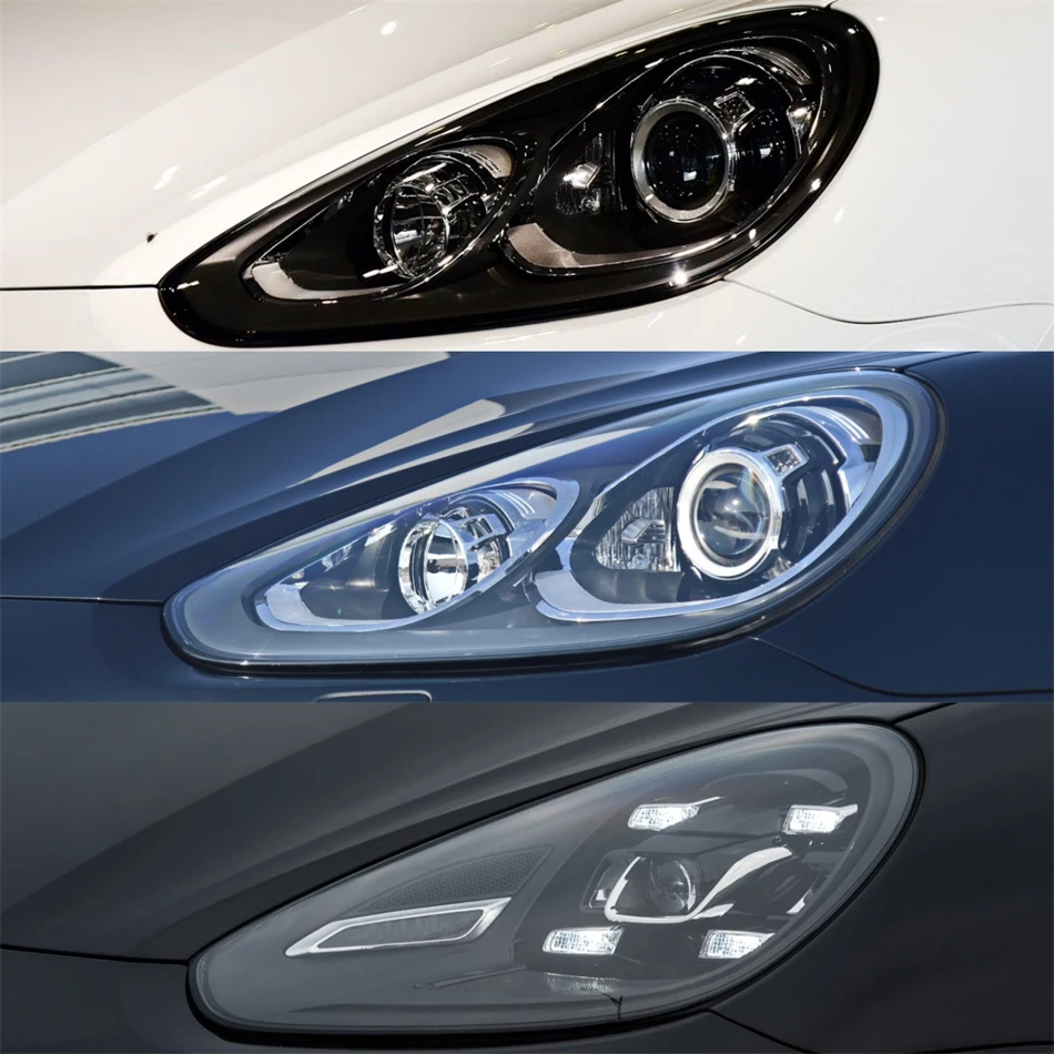 For Porsche Cayenne 2015 2016 2017 Car Gadgets Base Head Lamp Shell Headlight Accessories Auto Shell Cover