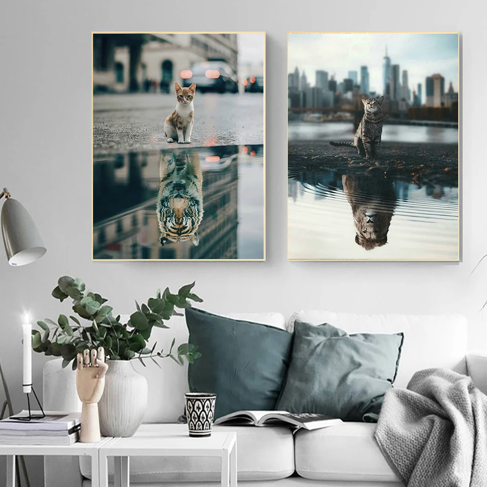 Inspirational Ambition Lion canvas Painting Creative Wall Art Poster and Prints Picture For Home Work Room Studio Decoration