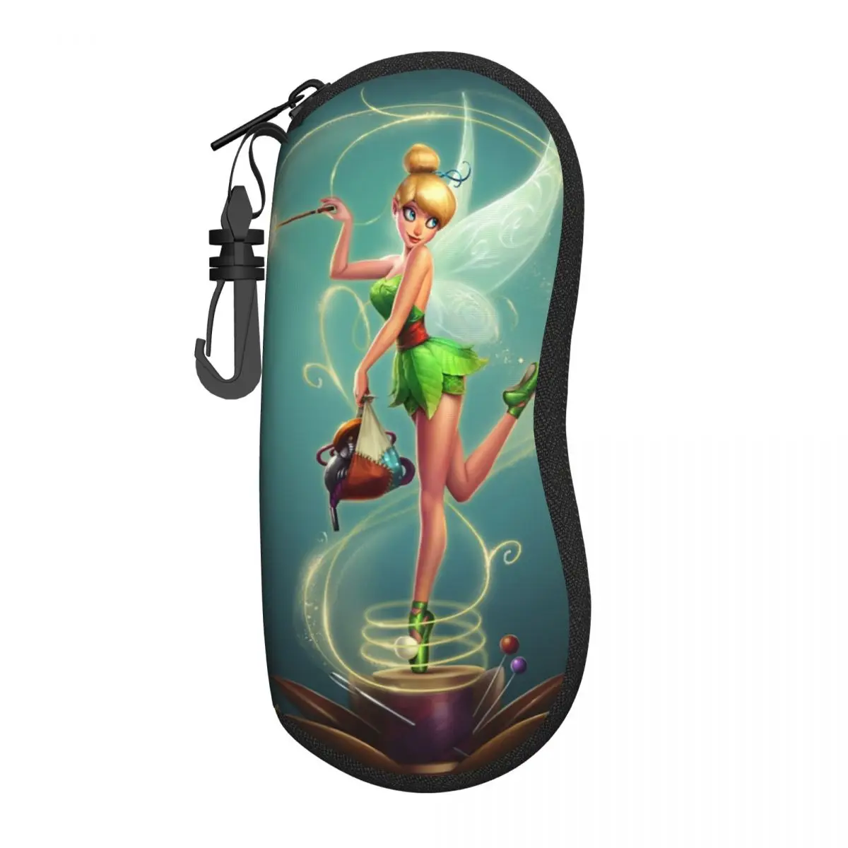 

Tinker Bell Shell Eyeglasses Case Men Women Fashion Tinkerbell Fairy Tale Characters Glasses Case Sunglasses Box Pouch