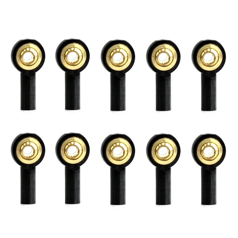 AS96-20個 メタルM2リンクタイロッドエンド ボールジョイントバックル ステアリングプッシュロッド タイロッドエンド RCカーボートアップグレードパーツ用 ブラック