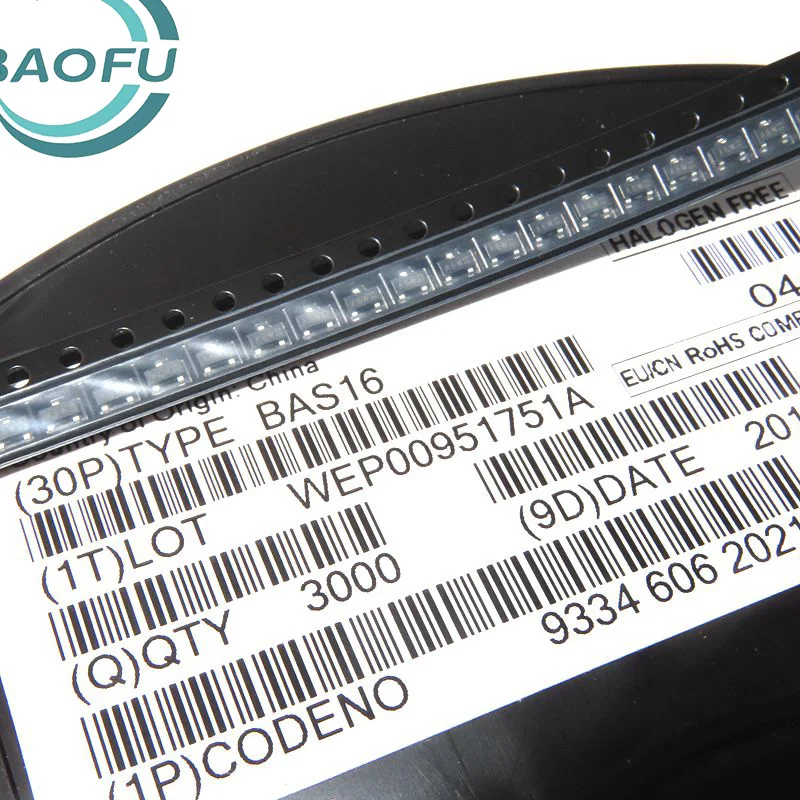 Obrázek 3: 50ks BAS16 dálnice a6 A6W A6T SOT23 100v SMD diod