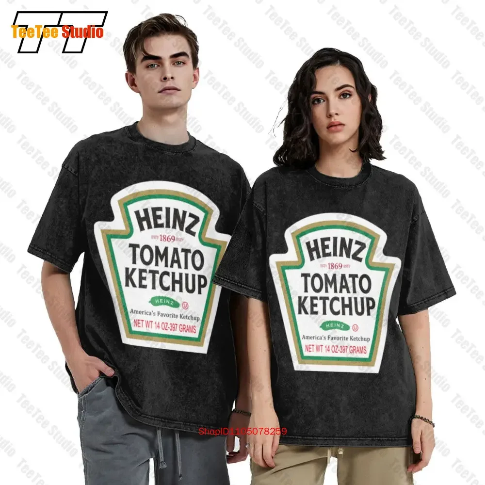Heinz Americas Favorite Ketchup Graphic 80S 90S Vintage Oversized T-Shirt OVFP