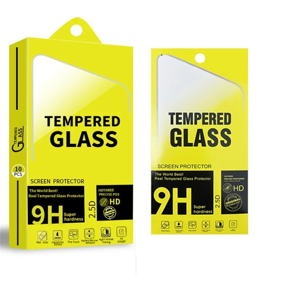 10 in 1 Universal Paper Retail Box Package Packaging For iphone 12 13 14 15 Samsung Htc lg Tempered Glass Screen Protector Film