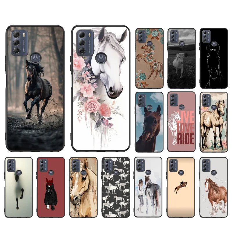 Love Horse Phone Case ForMoto Edge 50 40 Pro Edge 40 30 Ultra Neo Fusion G Power G Stylus G Play E32 E20 E40