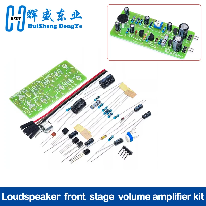 Loudspeaker Front Stage Amplifier Circuit Amplifier DIY Kit Volume Amplifier Microphone Head Module Learing Kit for Arduino