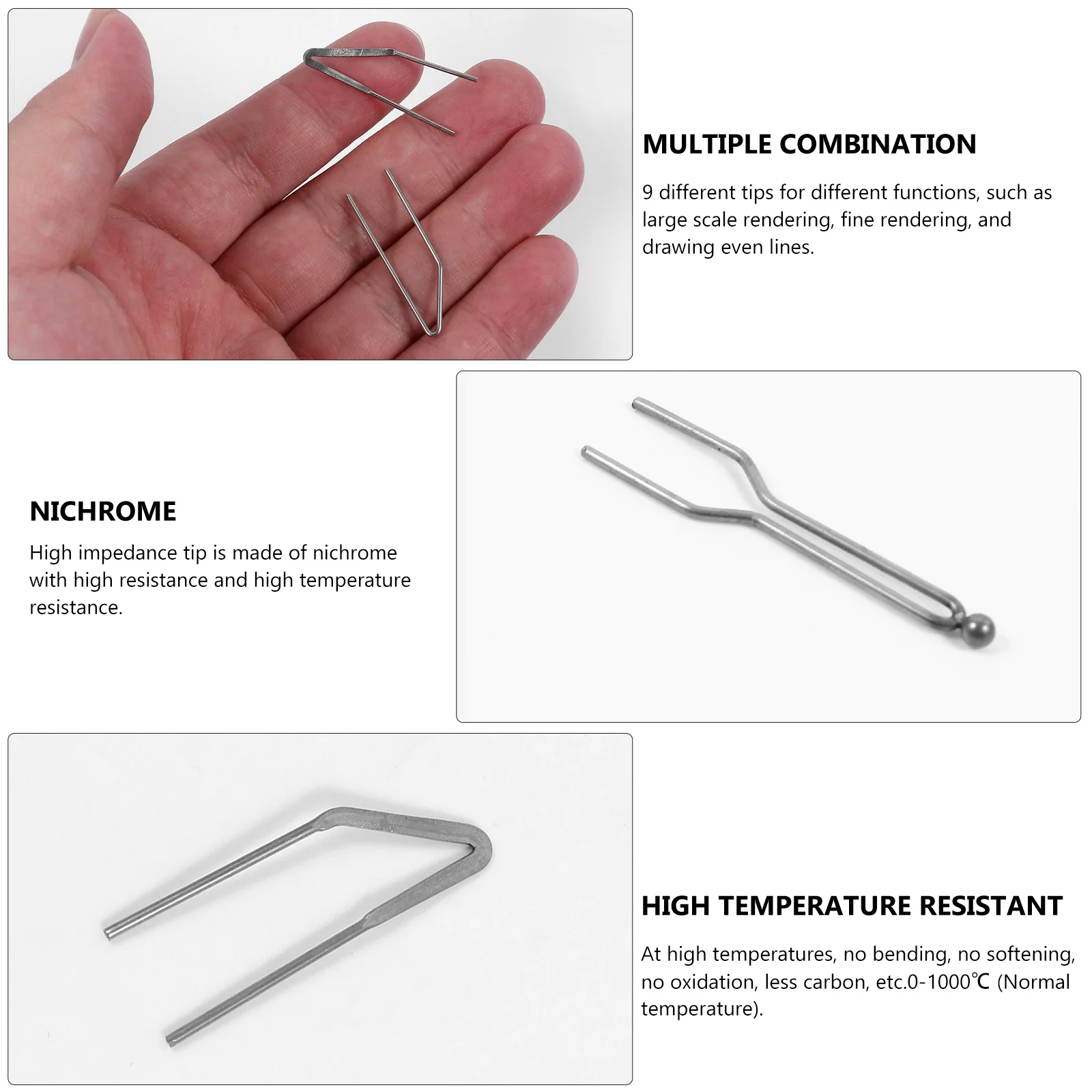 

15pcs Wood Burning Tips Kit For Pyrography Machine Durable Metal Carving Nibs High Temp Resistant Diy Craft Tool