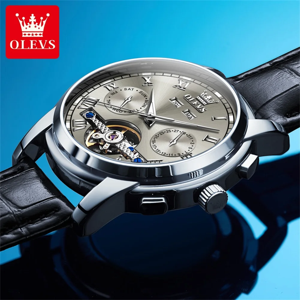 olevs-new-fashion-mechanical-watch-for-men-leather-strap-waterproof-luxury-tourbillon-watches-week-date-business-men's-watches