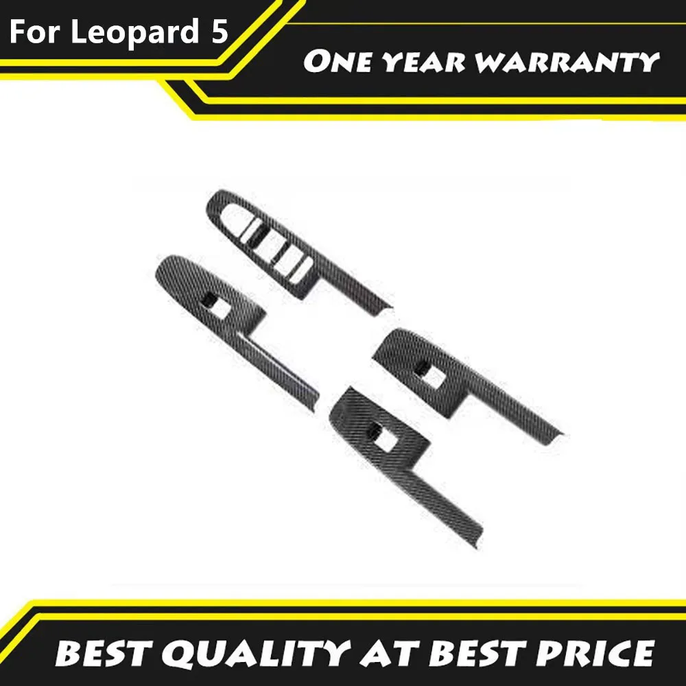 

Подходит для BYD Formula Leopard 5 2024 2025, подъемная панель двери, защитная рамка, стеклянный подъемный переключатель, декоративная наклейка для интерьера