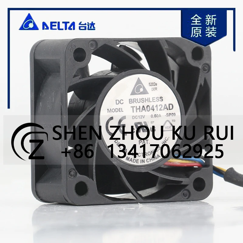 

THA0412AD Delta 5V 24V 48V DC12V 0.60A 4020 40X40X20MM 4CM Dual Ball PWM Speed Regulation High air Volume Cooling Fan