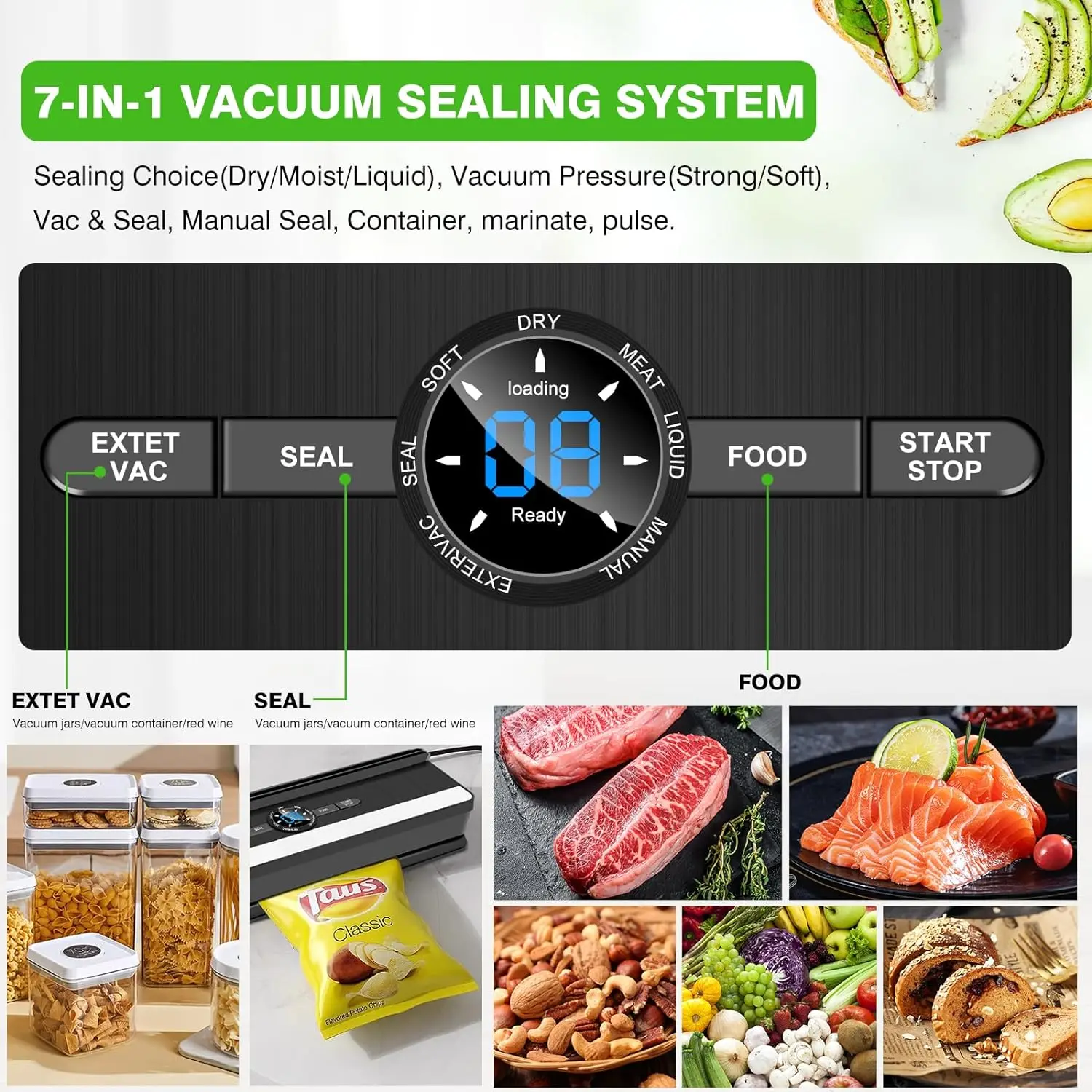 2024 new and hot sales kitchen food sealer household vacuum sealer machines