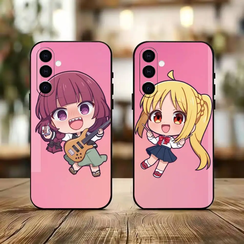 friendship BOCCHI THE ROCK Phone Case Black Silicone Soft For Samsung A73,A72,A71,A70,A53,A52,A51