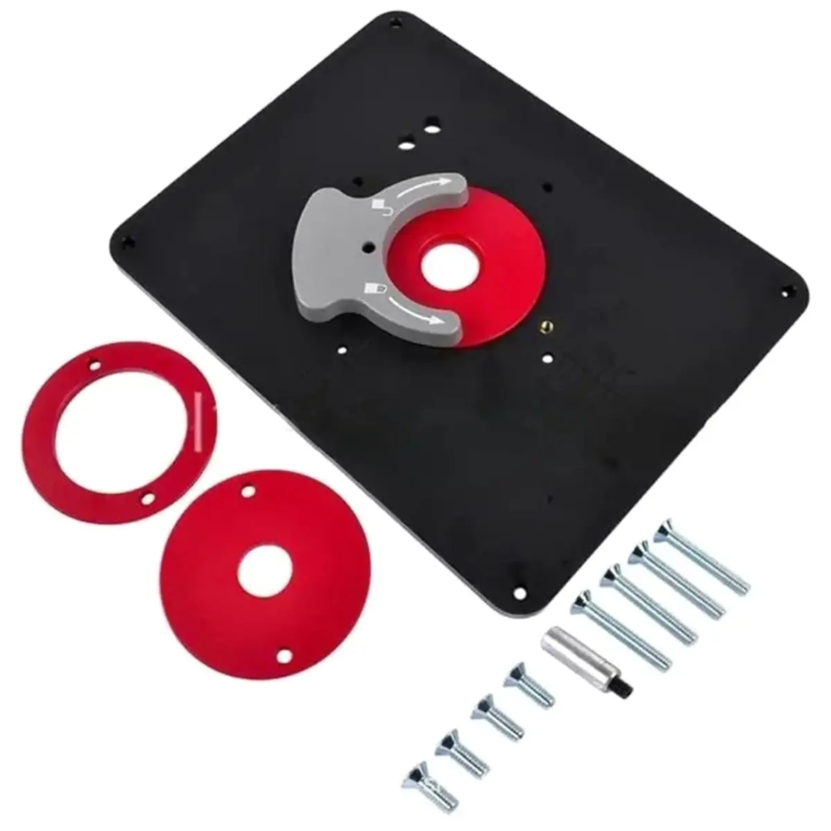 DT35BG PRS4034 Router Table Insert Plate with Nonslip Surfaces for M0F00 TRA001 7500 , Router Insert Plate with Leveling Rings