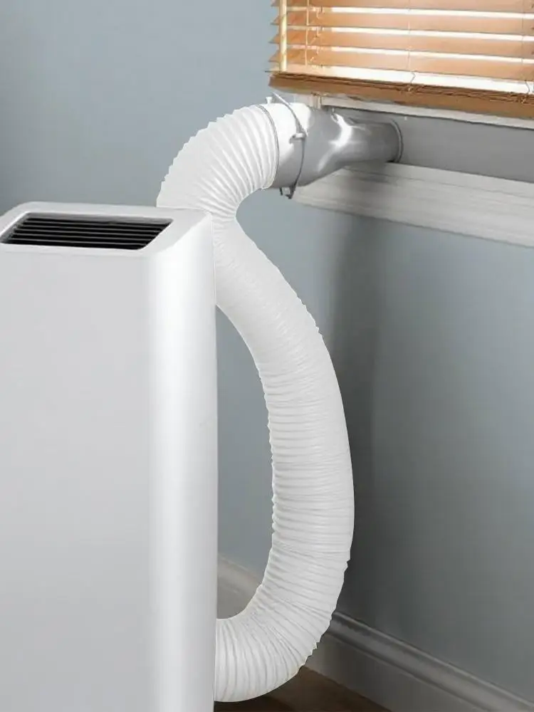 Air Conditioner ท่อเชื่อมต่อ Fit แบบพกพาแบนเครื่องปรับอากาศท่อไอเสียอะแดปเตอร์ 5.1in 5.9in เส้นผ่านศูนย์กลาง Vent Tube Coupler