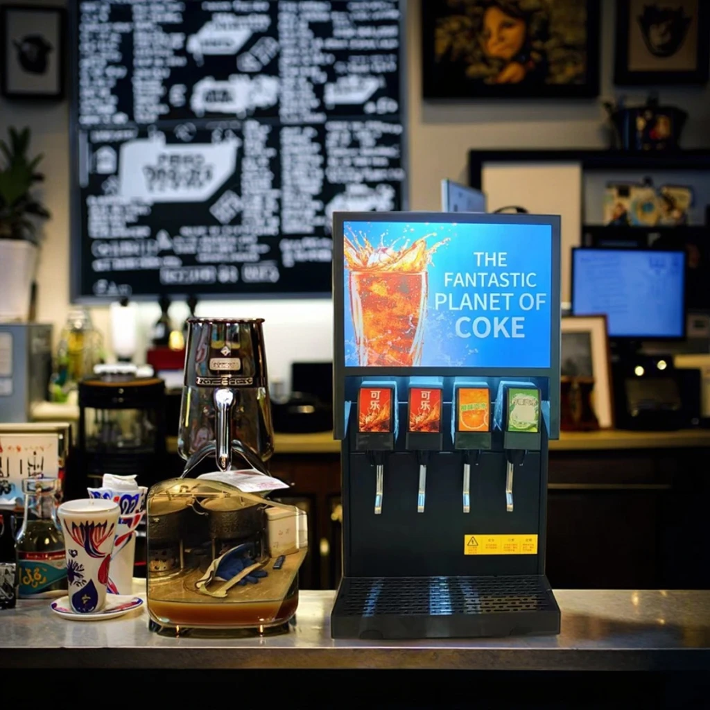 يوان يين بوست مزيج موزع المشروبات الغازية 3 نكهات الصودا نافورة آلة الكولا صنع وظيفة التبريد #4