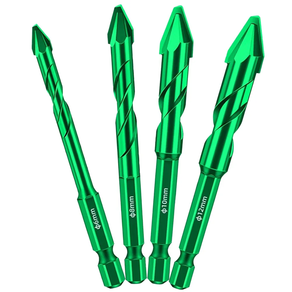 1 ชิ้น 6-12 มิลลิเมตร 1/4 นิ้ว Shank สามเหลี่ยมเจาะเจาะบิตสําหรับแก้วคอนกรีตกระเบื้องเซรามิครูเปิดเจาะ Bits เครื่องมืออุปกรณ์เสริม