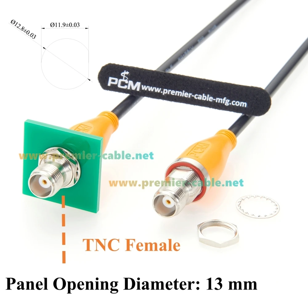TNC-Stecker auf -Buchse Schottmontage-Verlängerungskabel 50 Ohm RG58 HF-Koaxialkabel für Antennen, GPS, GNSS, RTK-Vermessung – Detail 2