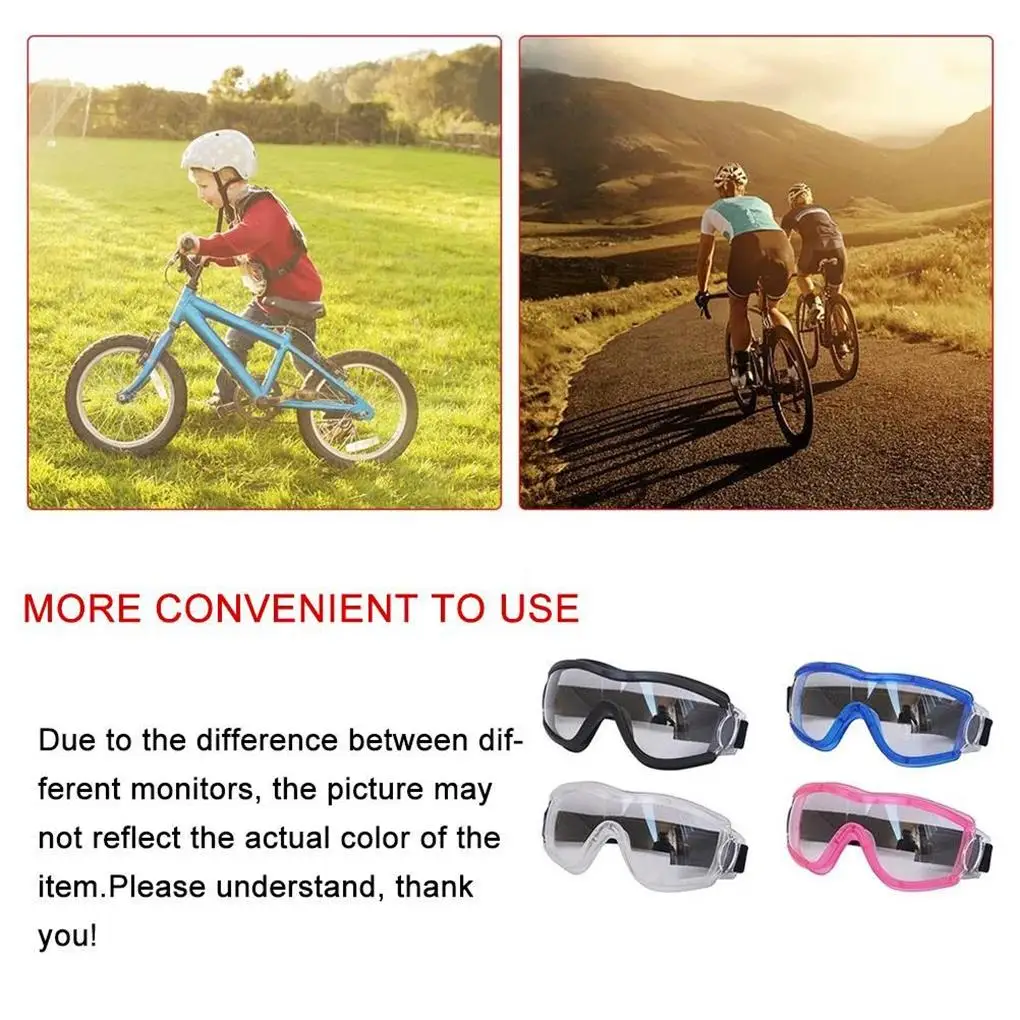 Gafas de seguridad para niños y niñas, Protector de ojos, lente transparente, accesorio de protección para motocicleta y esquí