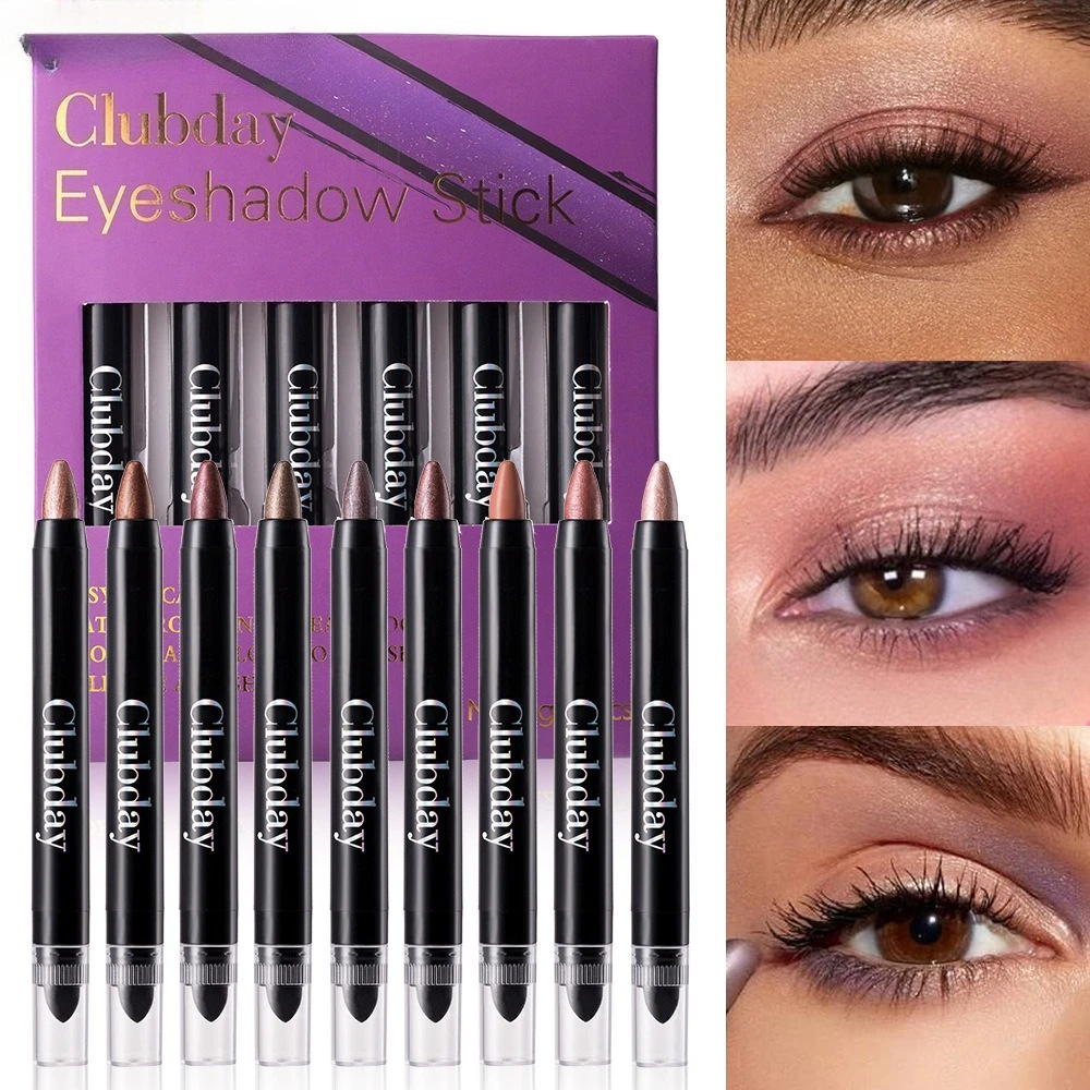 オールインワンアイメイクキット 6色アイシャドウスティック パールアイシャドウ ハイライター 防水 ヴィーガン処方 韓国メイクアップパレット