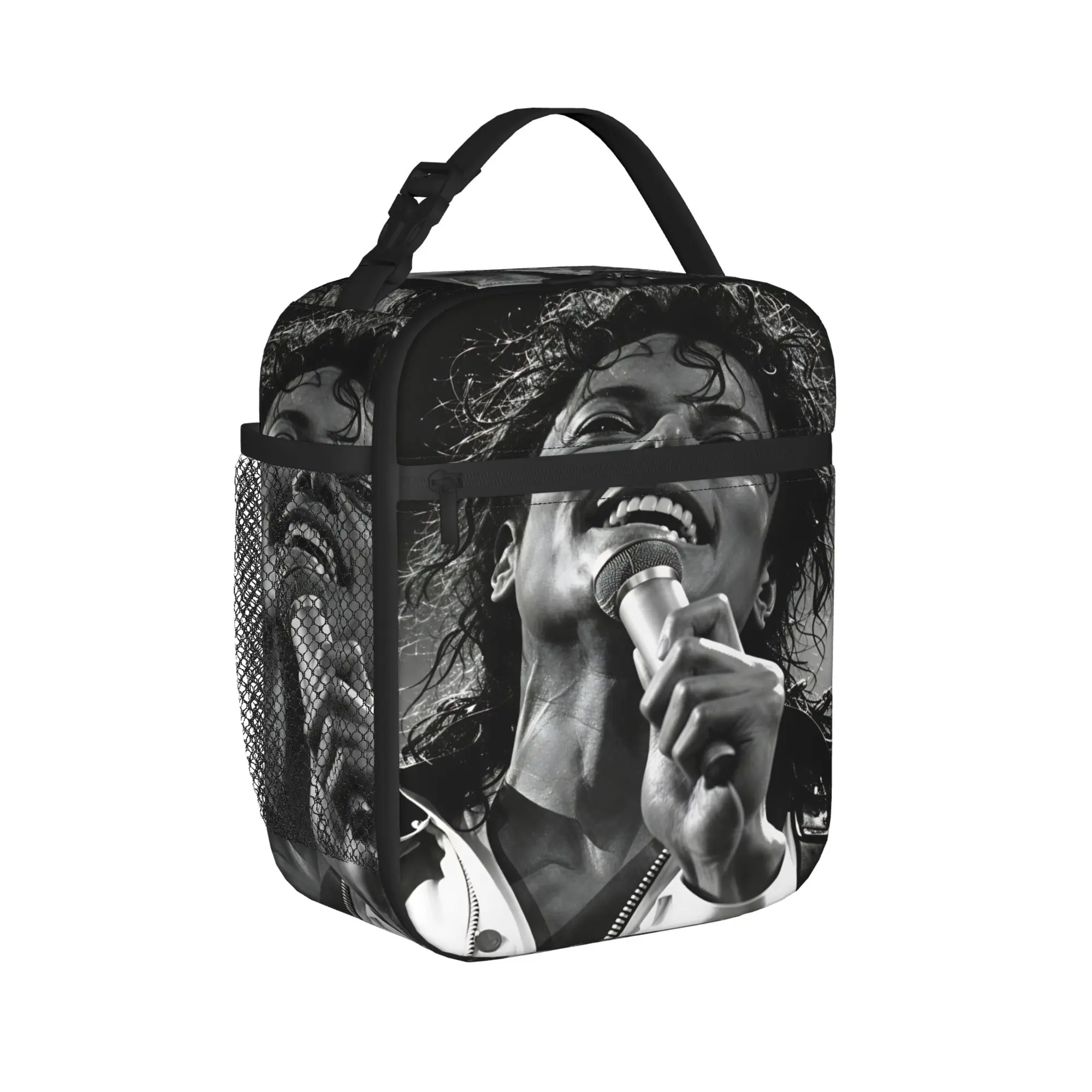 Michael Jackson King of Pop MJ Lunch Bag  Picnic Lunch Box For Child Leisure Thermal Tote Handbags Oxford Portable Cooler Bag