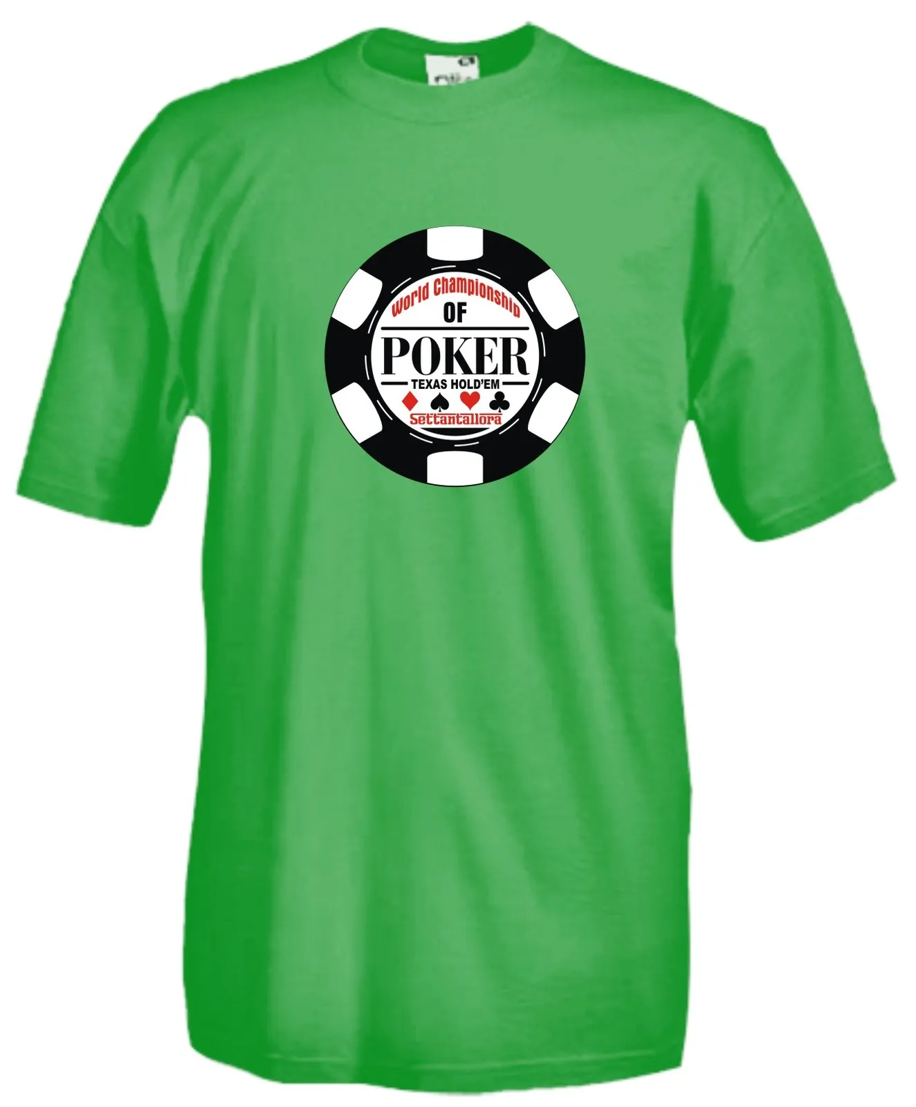 Jersey All IN D20 Texas Hold'em Ffiches Ace Of Hearts Scale Game T-Shirt Cotton