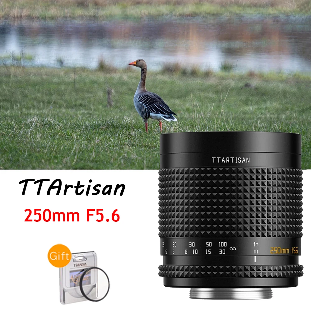 TTArtisan 250mm F5.6 Full Frame Refelx Lens Manual Bubble Soap Bokeh for M42 Mount For M42-FX M42-Z M42-E M42-EF M42-EOSM M42-L