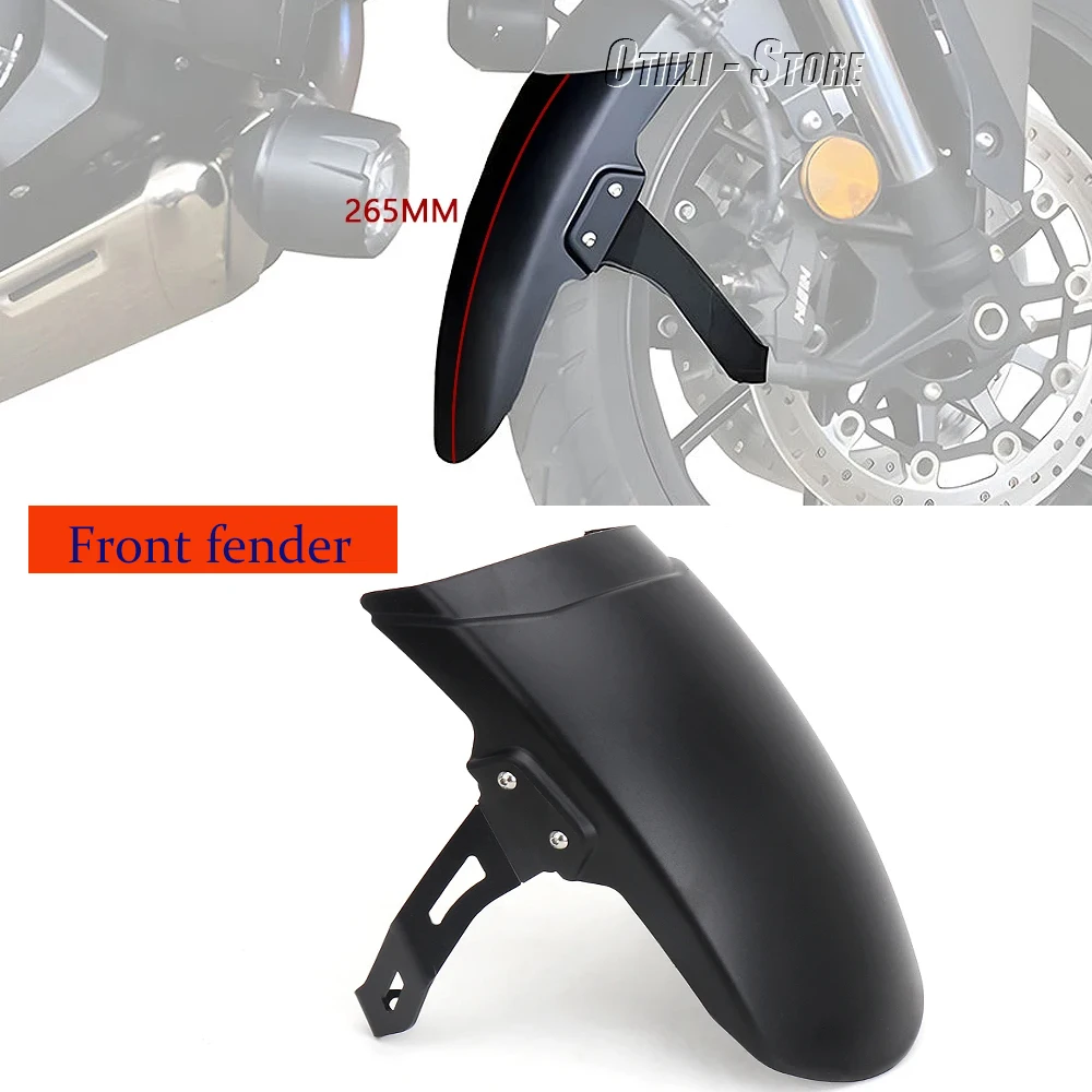 

New 2022 2023 2024 Front Fender Mudguard Extender Motorcycle Accessories Black For Honda NT 1100 NT1100 nt1100