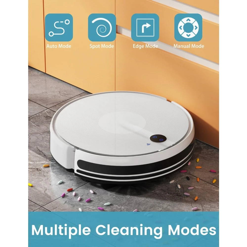 Commercial Washing Robots, 3000Pa Strong SuctionVacuum Cleaner, Self-Charging Vacuum, Voice APP Remote Control, Washing Robots