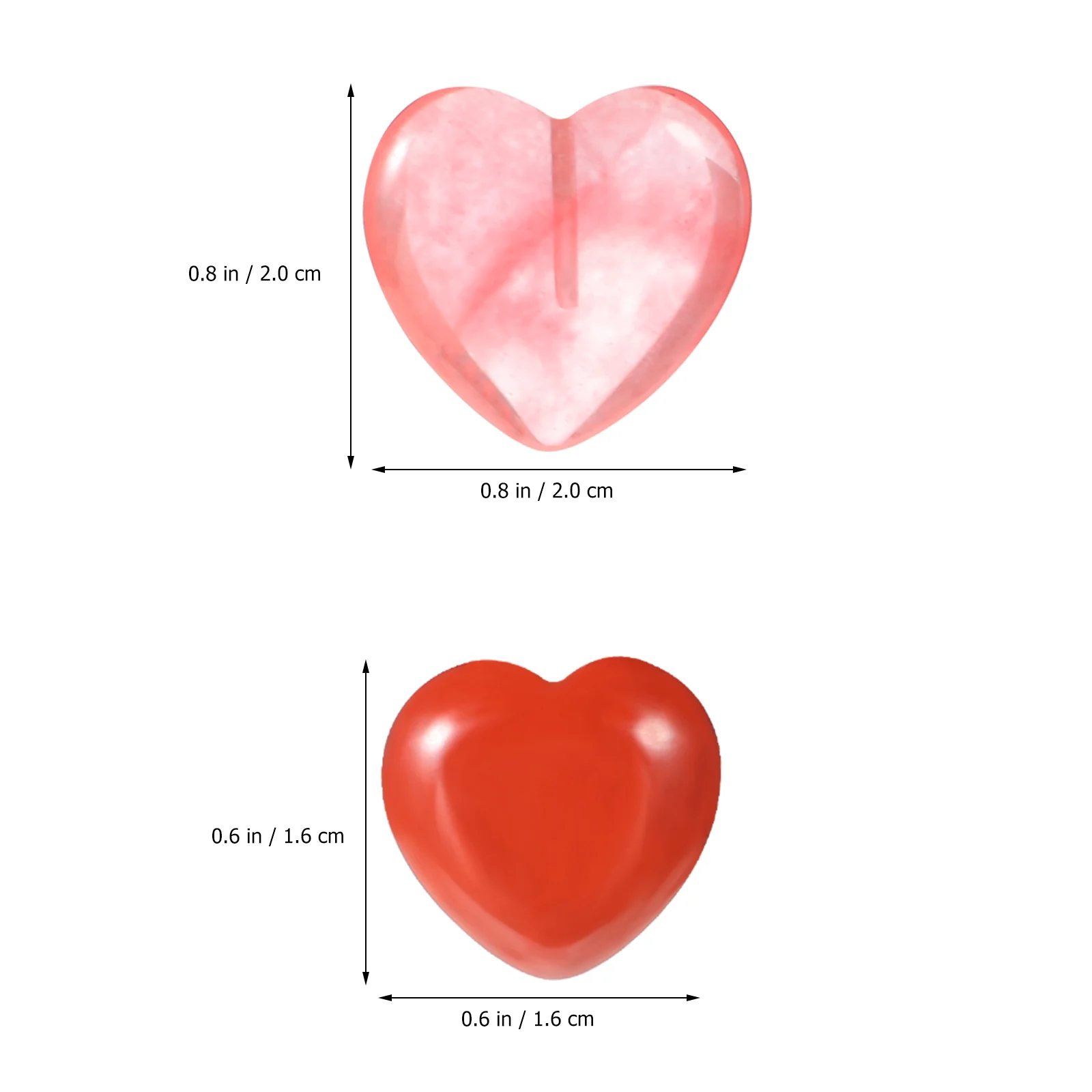 

20mm 16mm Heart Shaped Charms Pendant Set 10 Premium Stone DIY Jewelry Supplies Necklace Bracelet Earrings Crafts Accessories