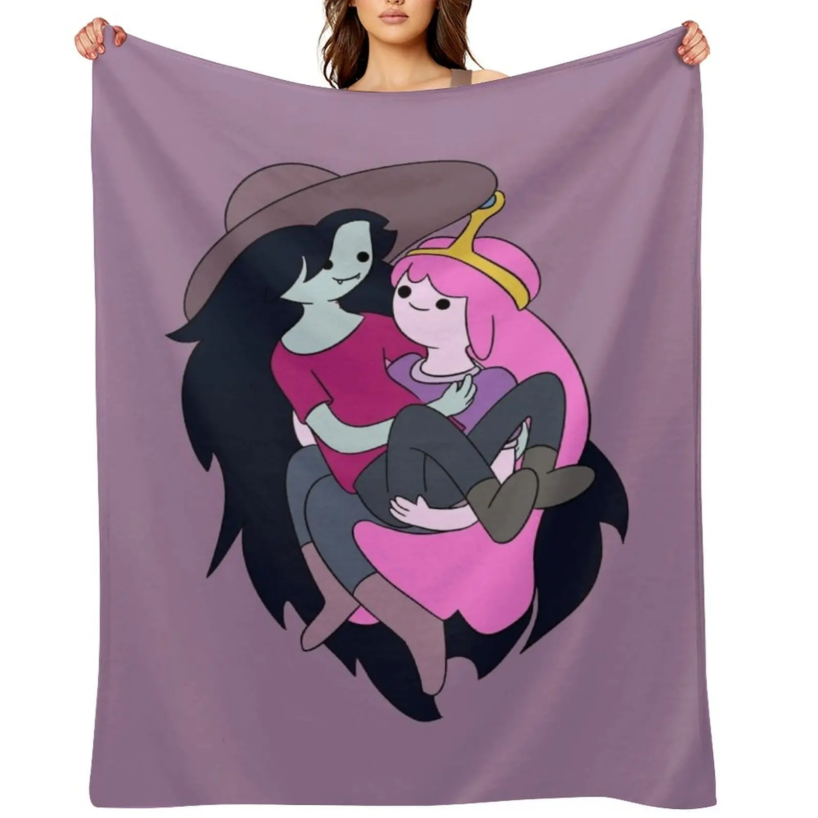 

Marceline and Bubblegum Throw Blanket cosplay anime Heavy for babies Sofa Quilt Blankets